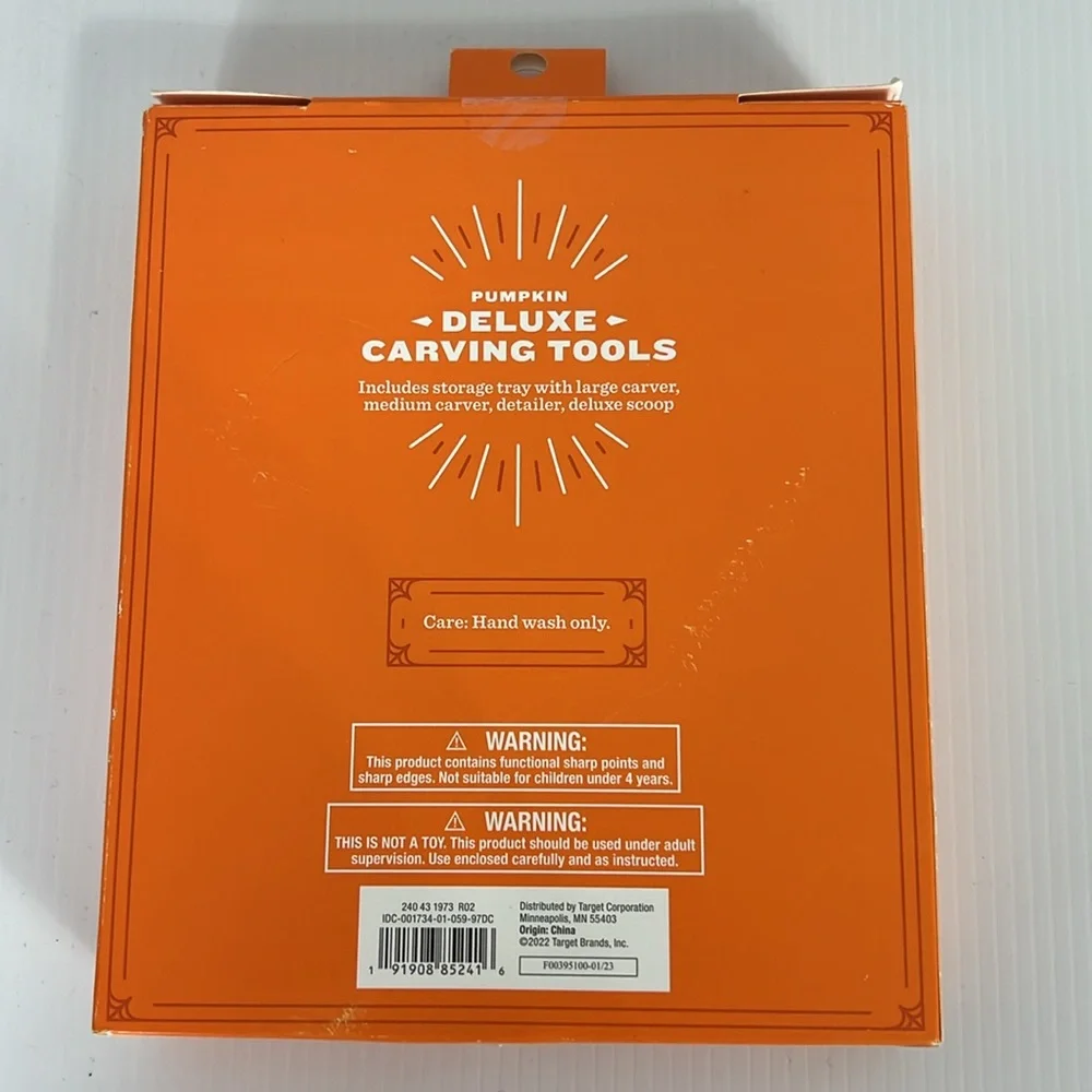 Hyde and Eek Halloween Pumpkin Deluxe Carving Tools- 4 Tools NWT